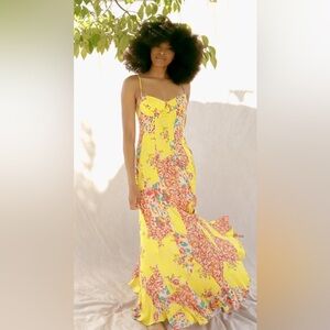 Free People Under the Moon Light Patchwork Maxi Dress